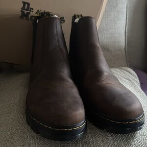 Dr. Martens Dark Brown Leather Boots